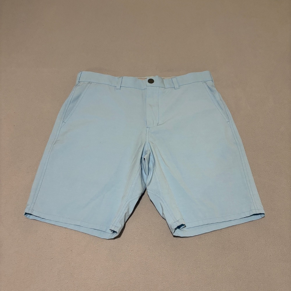 Johnnie-O Calcutta Prep-Formance Shorts Mens Size 32 Baja Light Blue Golf